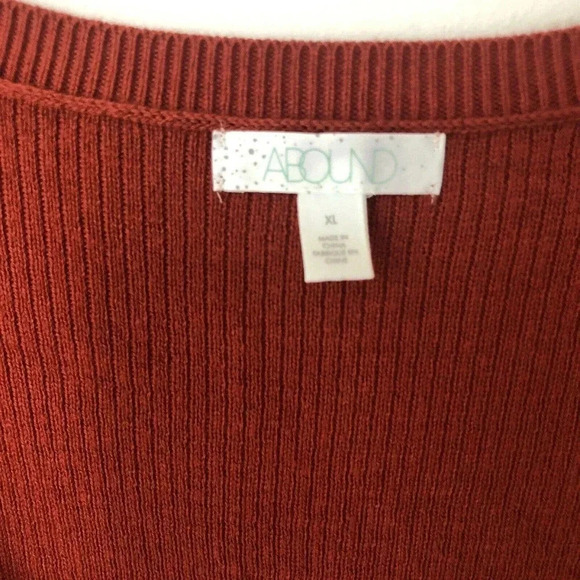 Abound Nordstrom Womens V Neck Red Sweater Size XL NWOT - Picture 6 of 9